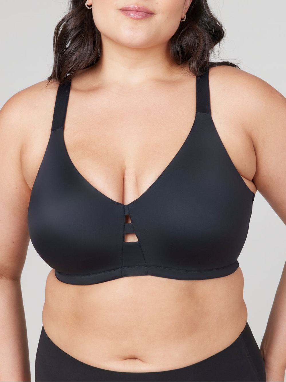 SPANX Low Profile Wireless Minimizer Bra Underwire Black Size 36DD